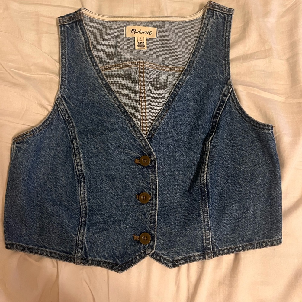 madewell denim vest